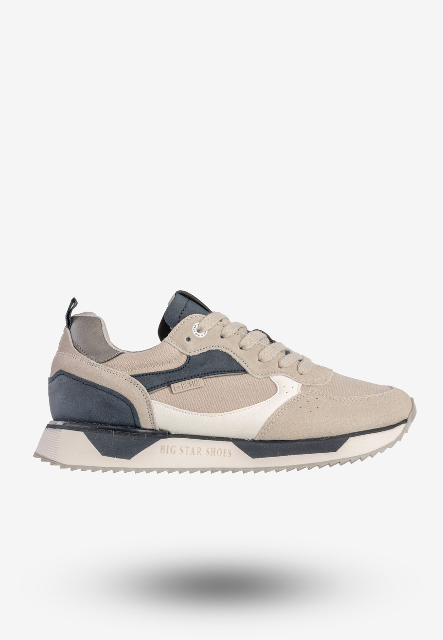 Sneakersy Męskie BIG STAR Buty Sportowe Szare NN174348