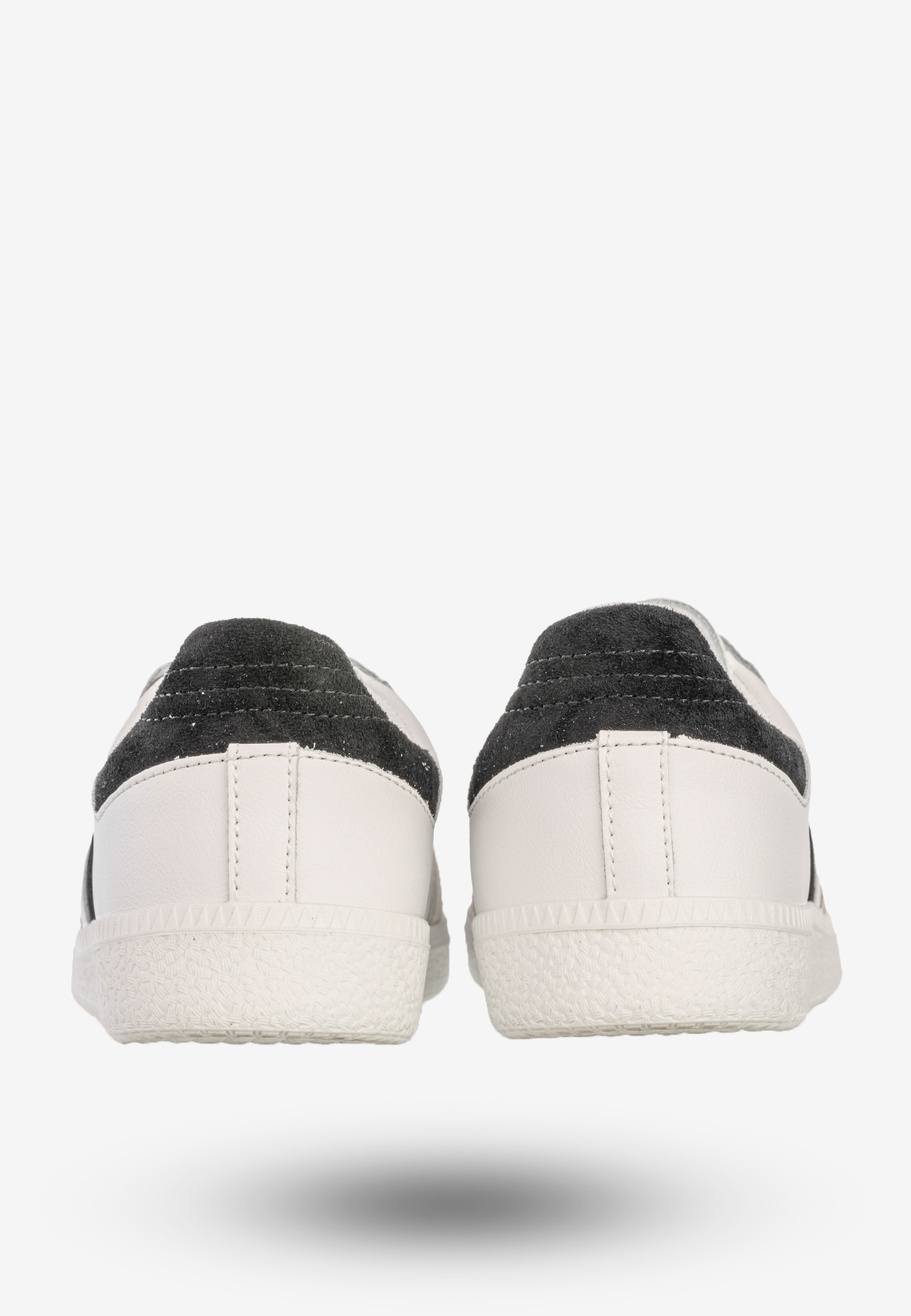 Sneakersy Damskie Skórzane Buty Sportowe Białe/Czarne DK Sandro