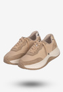 Sneakersy Damskie BIG STAR Skórzane Buty Sportowe Półbuty Beżowe RR274A345