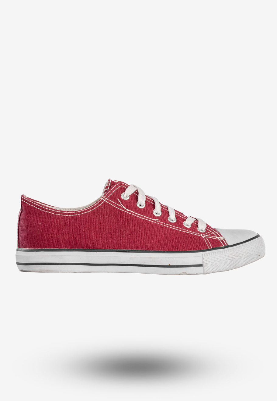Trampki Męskie Klasyczne Buty Sportowe Tenisówki Burgundowe Sport Star DD46-18