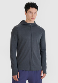 Bluza Męska 4F Sportowa Rozpinana Z Kapturem Szybkoschnąca Szara 4FWSS25TFSWM544