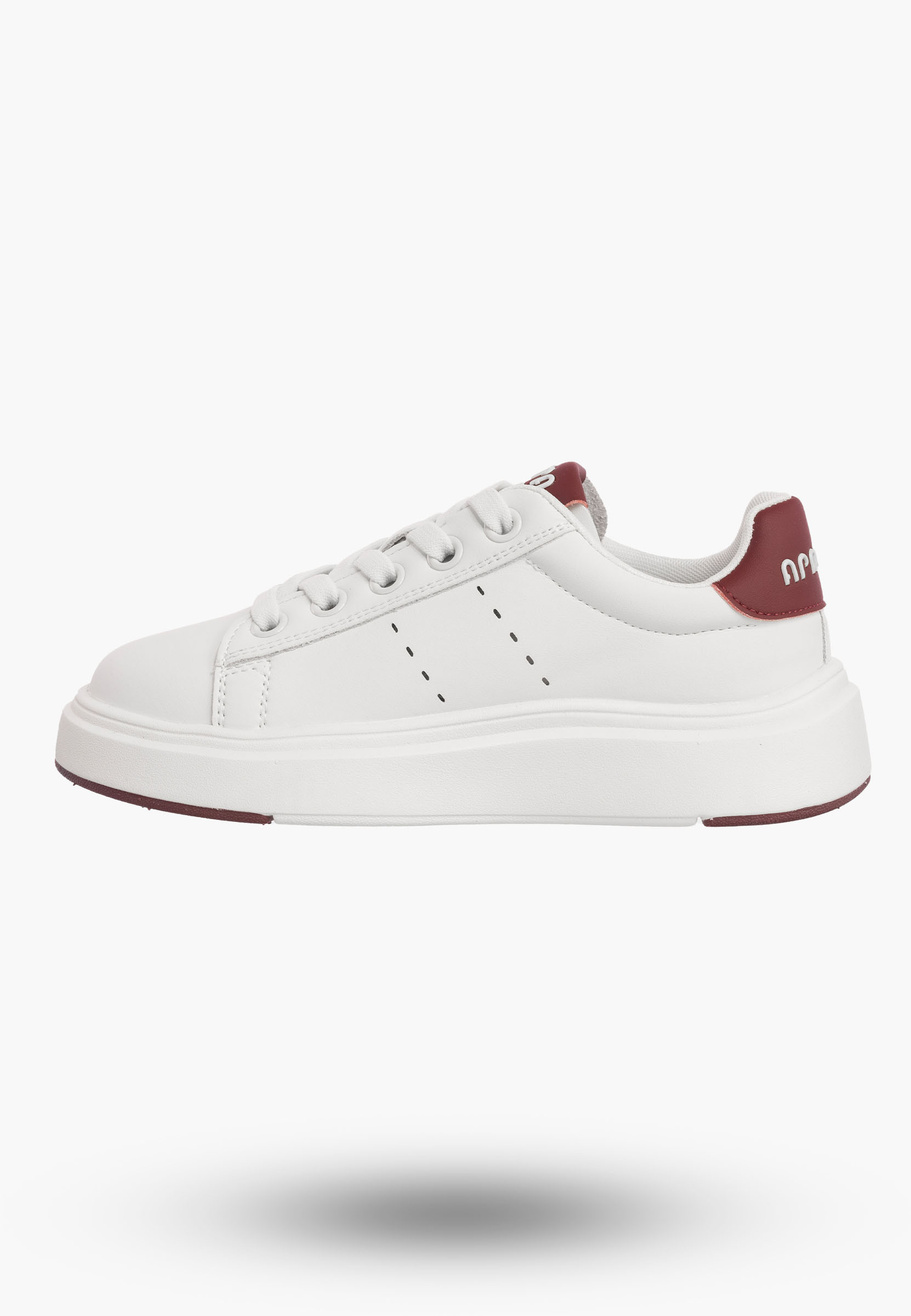 Buty Chłopięce Trampki Białe Sneakersy Wsuwane Dziecięce B5778P