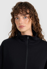 Bluza Damska 4F Dresowa Sportowa Nierozpinana Oversize Czarna 4FWAW25TSWSF1889