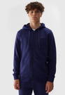Bluza Męska 4F Z Kapturem Nieocieplana Rozpinana Sportowa Granatowa 4FWSS24TSWSM0951