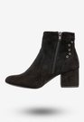 Botki Damskie Zimowe Buty Na Klocku Goodin Czarne GD-BM-79