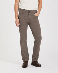 Spodnie Męskie Bawełniane Casual Chinos Proste Brązowe Taupe