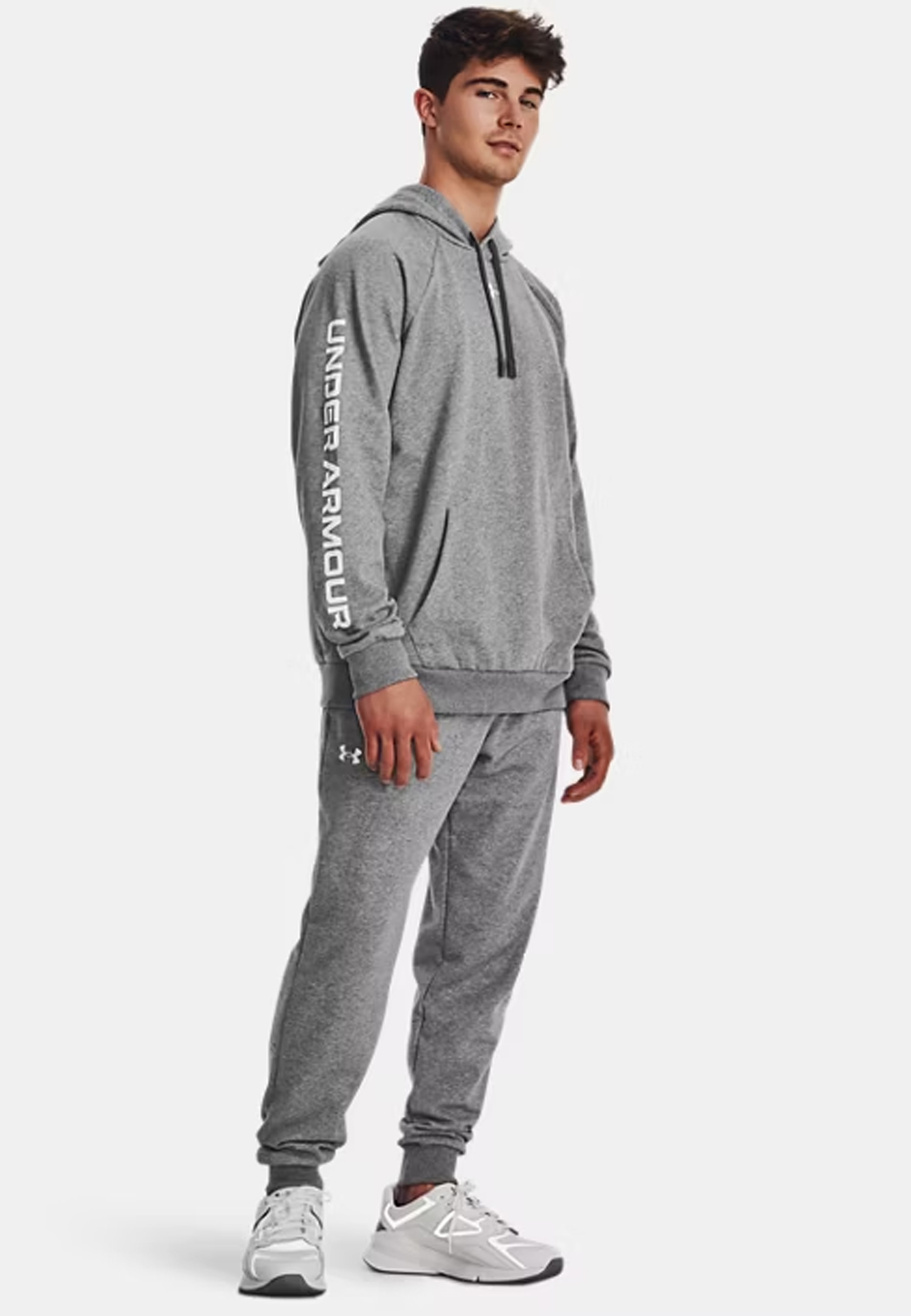 Zestaw dresowy Męski Set Under Armour Sportowy Slim Fit Szary 1379768-25