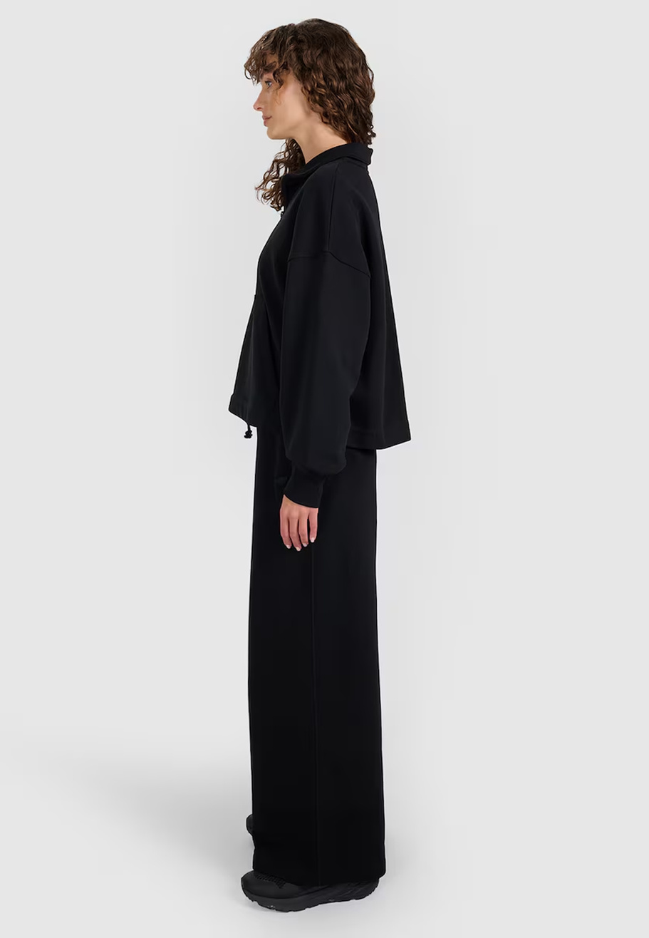 Bluza Damska 4F Dresowa Sportowa Nierozpinana Oversize Czarna 4FWAW25TSWSF1889