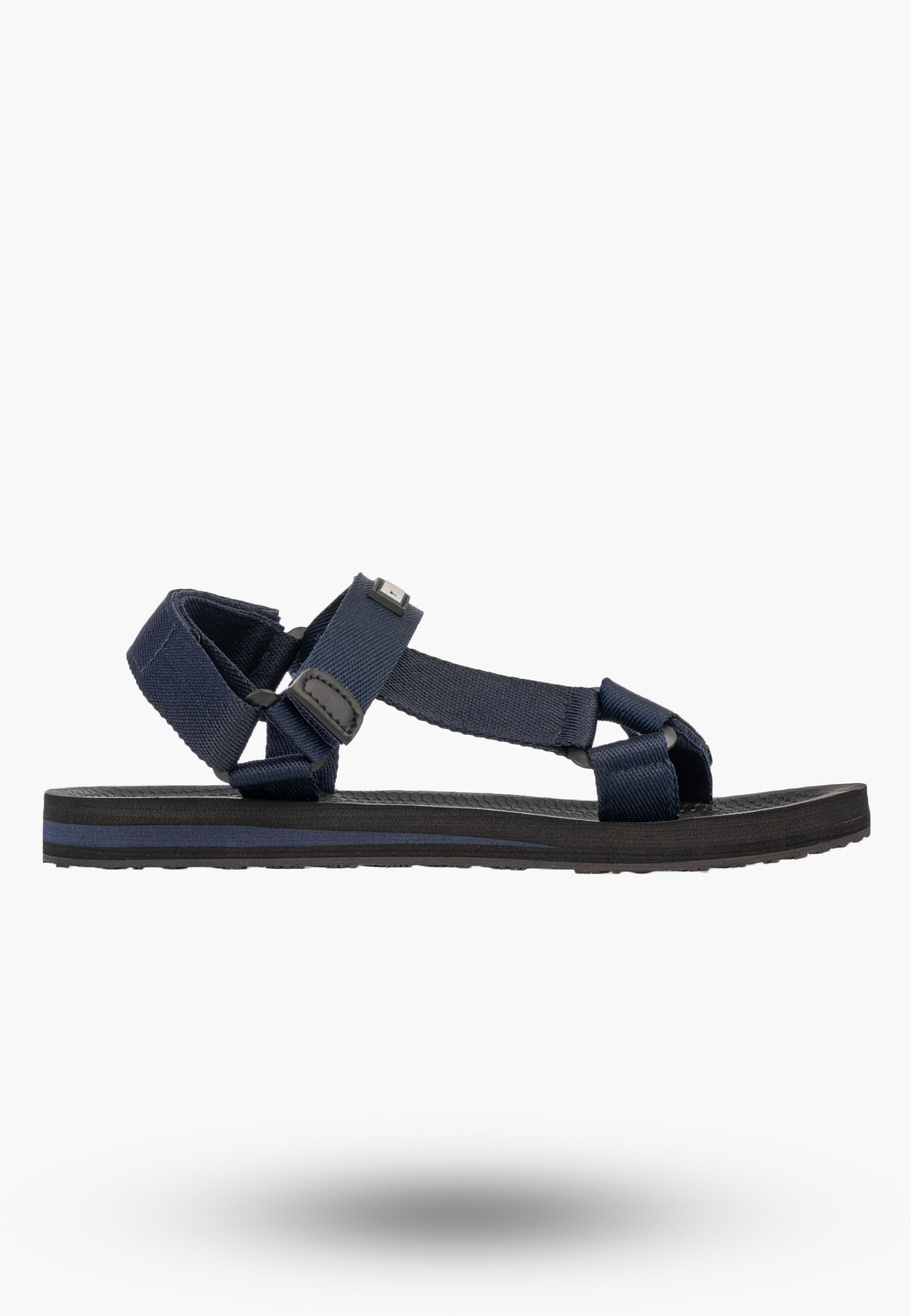 Sandały Męskie BIG STAR Buty Na Rzepy Lekkie Letnie granatowe DD174718