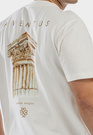 Koszulka Męska Oversize T-Shirt Ecru z nadrukiem Aventus