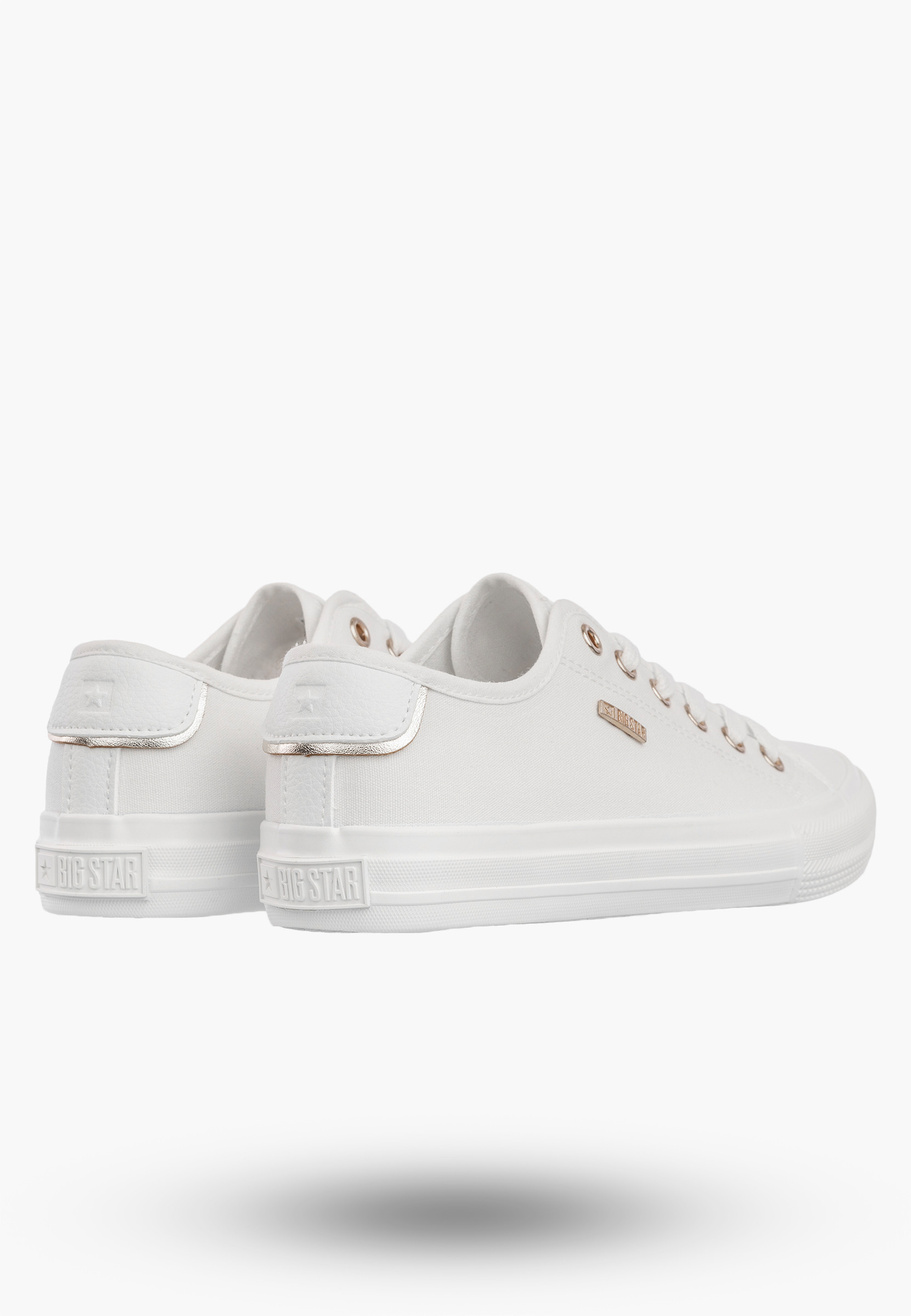 Trampki Damskie BIG STAR Sportowe Buty Tenisówki Białe TT274003