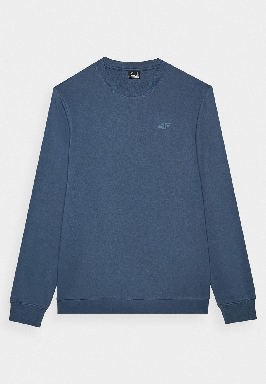 Bluza Męska 4F Bez Kaptura Nieocieplana Granatowa Basic 4FWMM00TSWSM1465