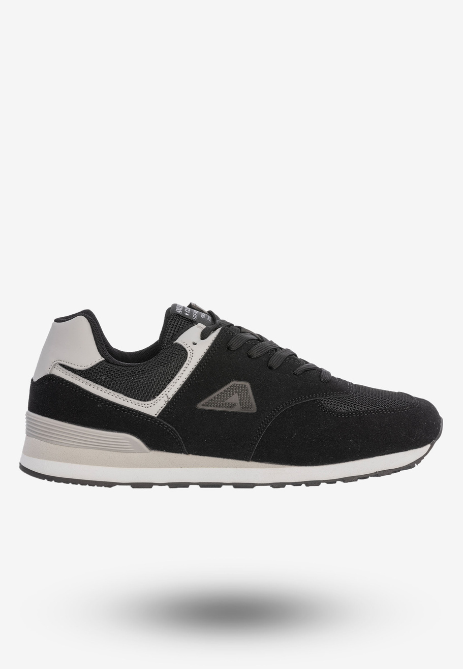 Sneakersy Buty Sportowe Męskie Miejskie American Club Czarne FH55/23