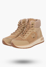 Botki Damskie Buty Zimowe Wygodne Ocieplane Stylowe na Zamek Khaki SJ2552-2