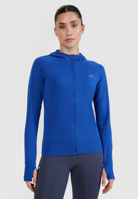 Bluza Damska 4F Treningowa Sportowa Rozpinana Do Biegania Niebieska 4FWSS25TFSWF474