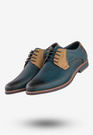 Półbuty Wizytowe Męskie Ekoskóra Buty Eleganckie Granatowe Goodin GD-LJ-930