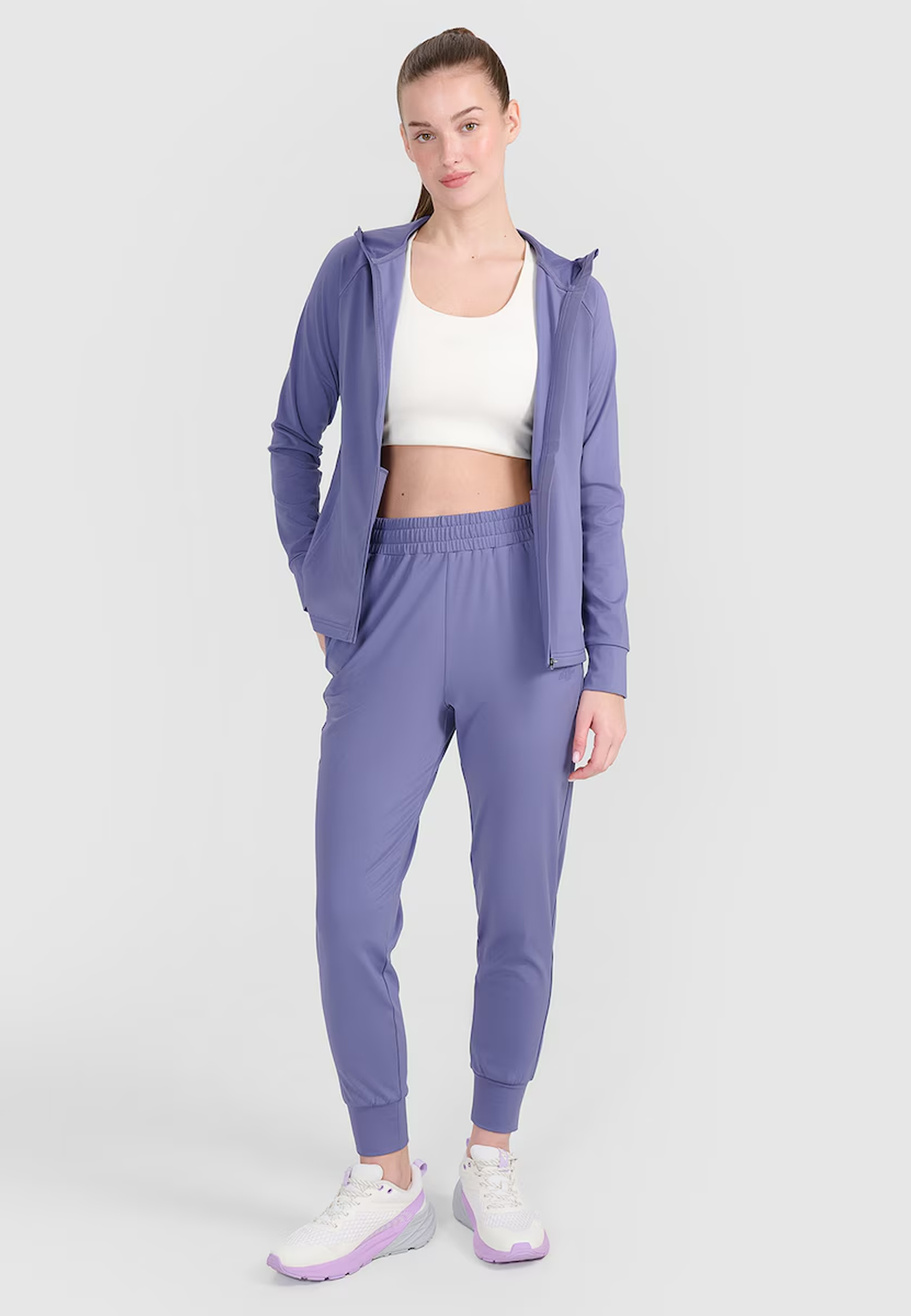 Bluza Damska 4F Treningowa Sportowa Rozpinana Fioletowa 4FRSS25TFSWF467