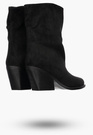Botki Damskie Buty Na Zimę Eleganckie Stylowe Wsuwane Czarne