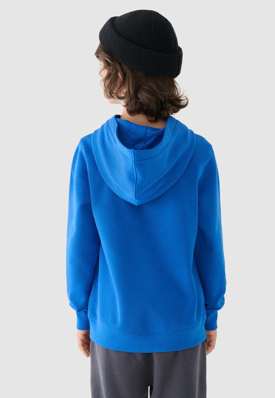 Bluza Chłopięca 4F Z Kapturem Niebieska 4FJWMM00TSWSM1292