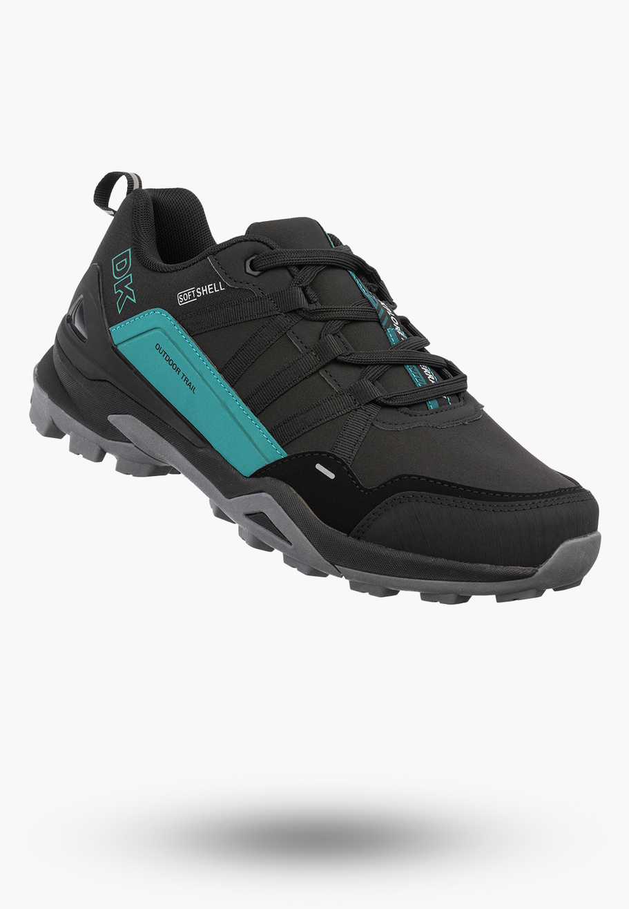 Buty Trekkingowe Męskie DK Softshell Outdoor Sportowe Czarne VB17920