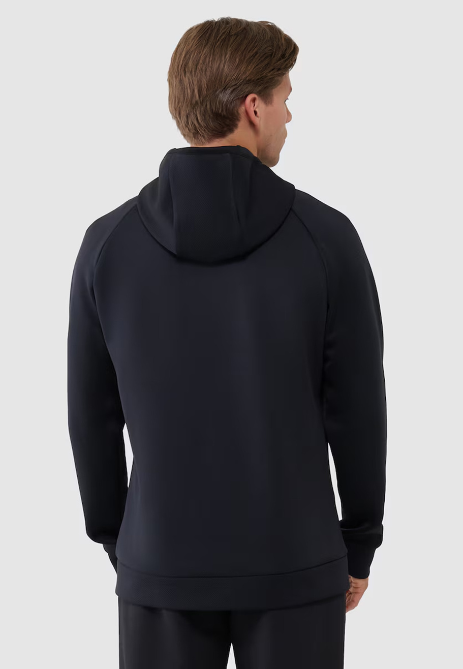 Bluza Męska 4F Sportowa Treningowa Z Kapturem Szybkoschnąca Czarna 4FWSS25TFSWM457