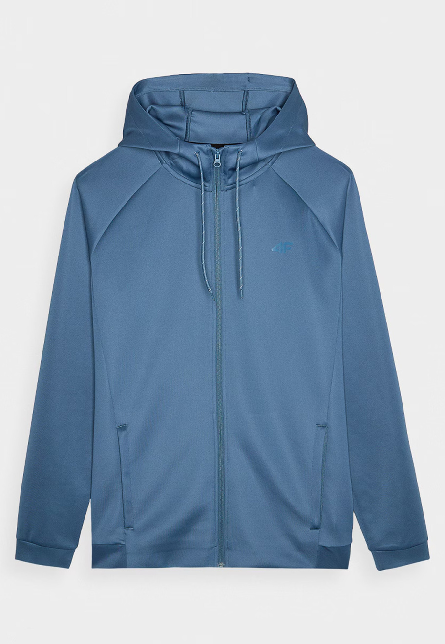 Bluza Męska 4F Rozpinana Sportowa Treningowa Niebieska 4FWAW24TFSWM405