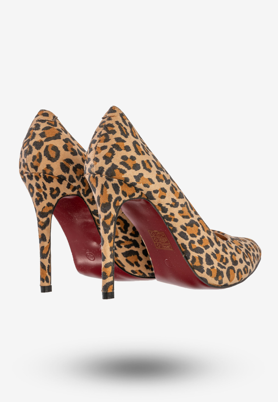 Szpilki Damskie Buty Na Obcasie W Panterkę Modne Vices E332-14A