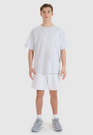T-Shirt Uniseks 4F Oversize Koszulka z krótkim rękawem Szara 4FWSS25TTSHU1972