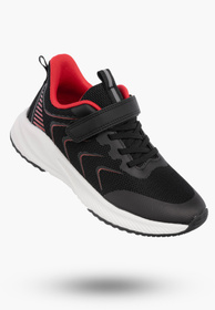 Buty Dziecięce Sneakersy Czarne Na Rzepy Sportowe Materiałowe G685/G686