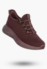 Sneakersy Damskie BIG STAR Buty Sportowe Lekkie Wsuwane Burgundowe UU274053