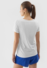 Koszulka Damska 4F T-shirt Regular Basic Casual Bawełna Biała 4FRSS24TTSHF2049