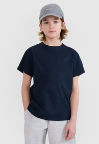Koszulka Chłopięca 4F T-shirt Granatowy 4FJWMM00TTSHM2330