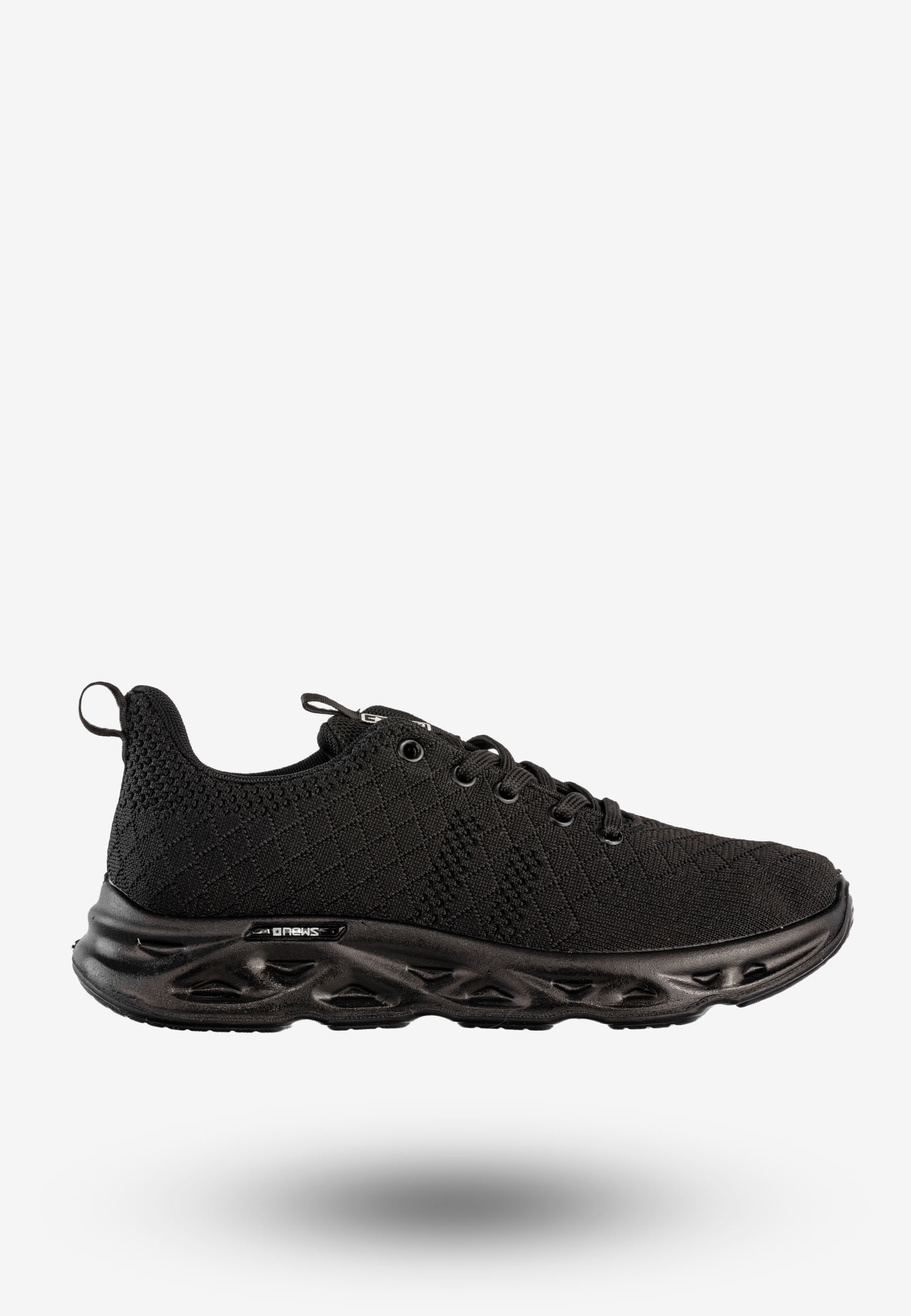 Sneakersy Męskie News Buty Sportowe Do Biegania Czarne 24MN46-6830