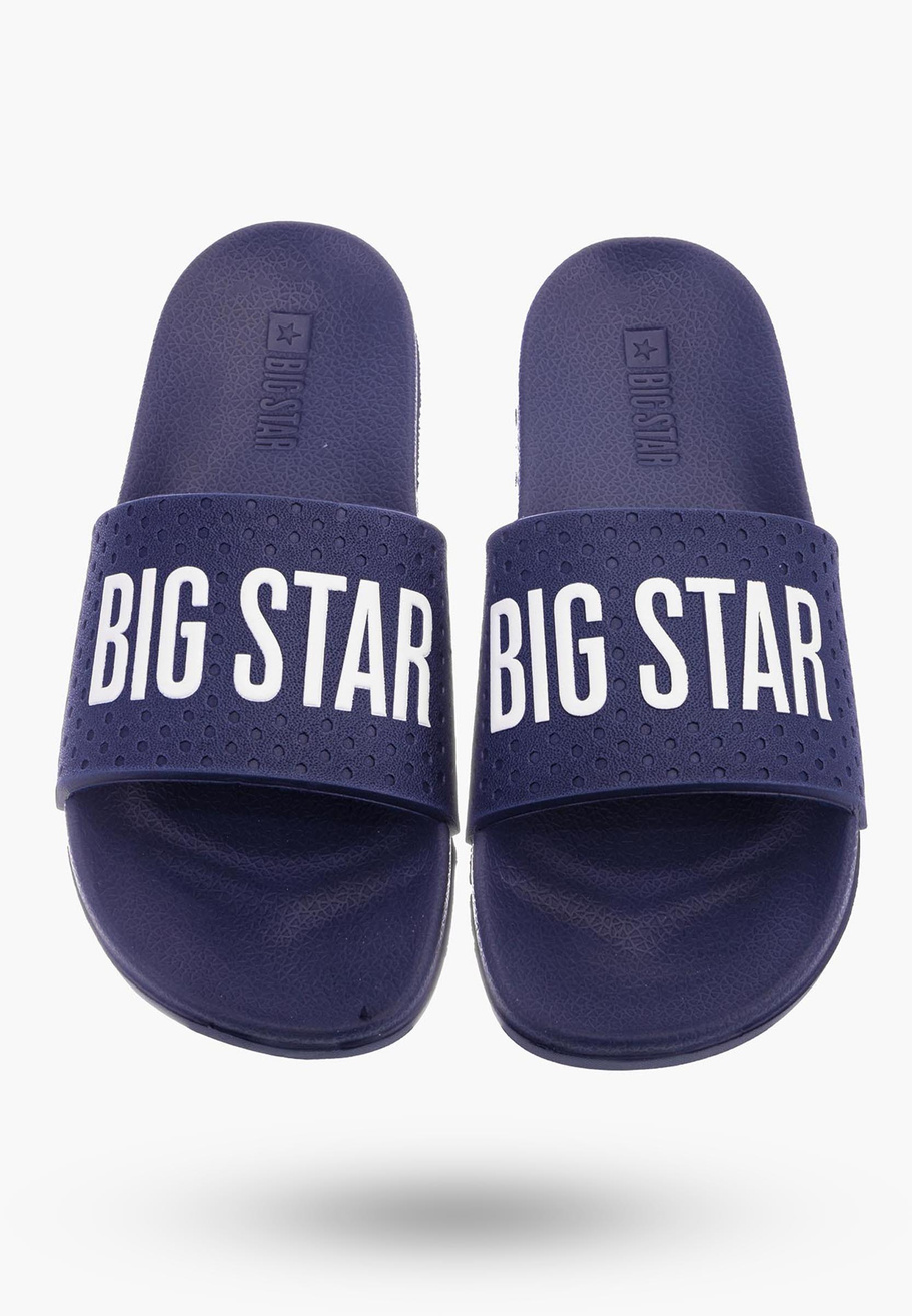 Klapki Męskie BIG STAR Granatowe MM174321