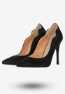 Szpilki Damskie Zamszowe Buty Na Obcasie Eleganckie Darex Czarne C780/1