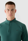 Bluza Męska 4F Do Biegania Szybkoschnąca Zielona 4FWAW24TFSWM410