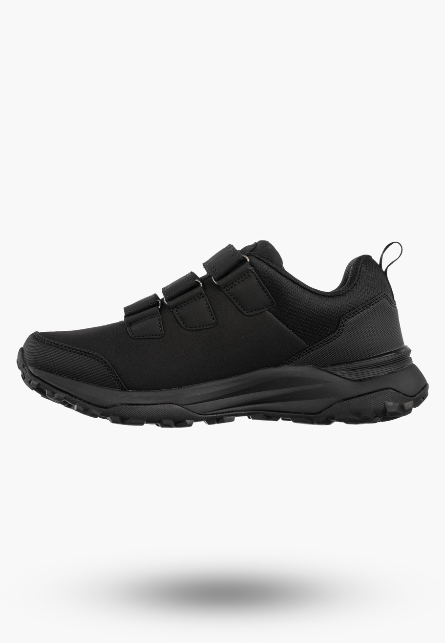 Buty Trekkingowe Młodzieżowe Sportowe Softshell Na Rzepy Czarne AMERICAN CLUB