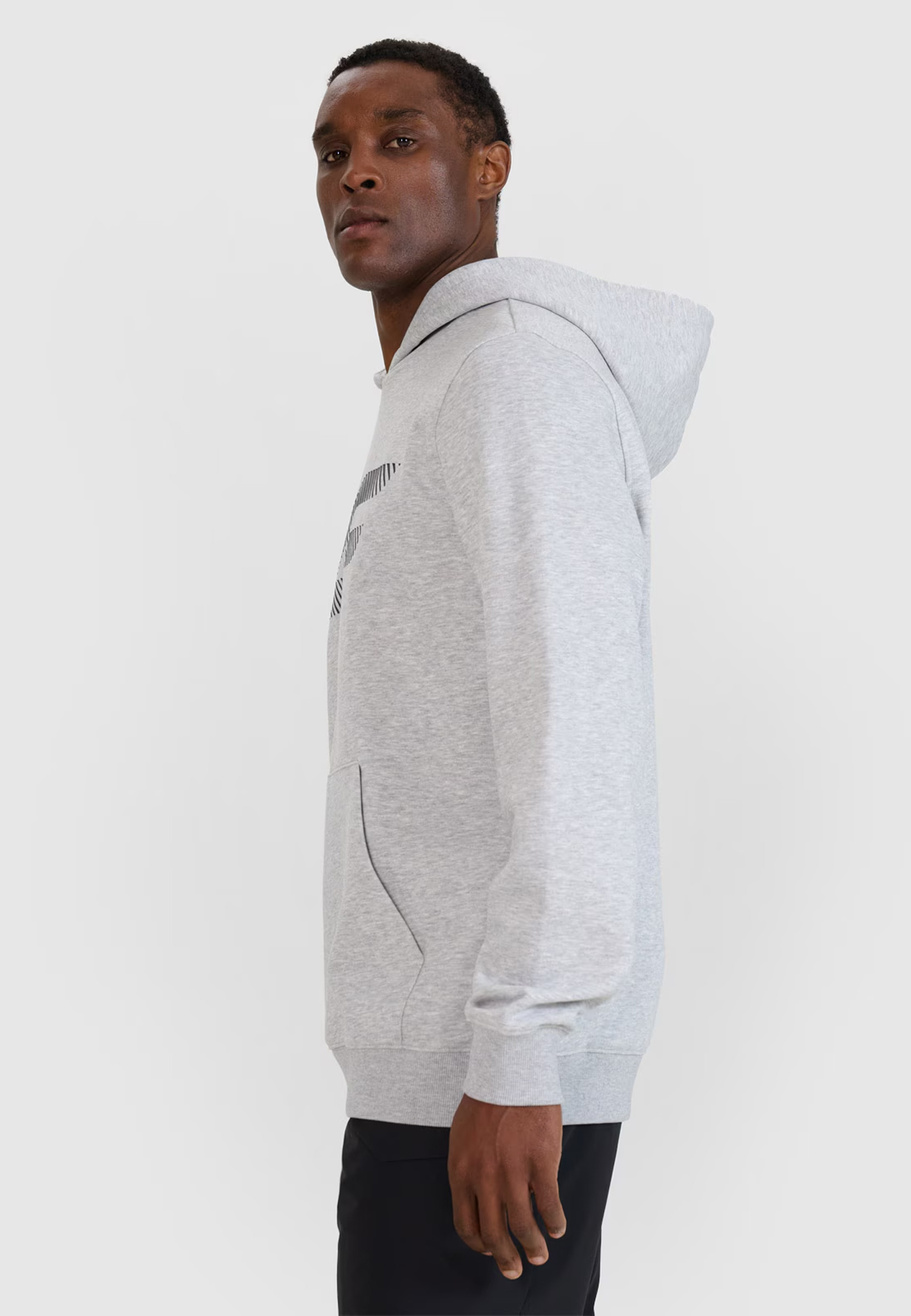 Bluza Dresowa Męska 4F Z Kapturem Logo Szara 4FWMM00TSWSM1766
