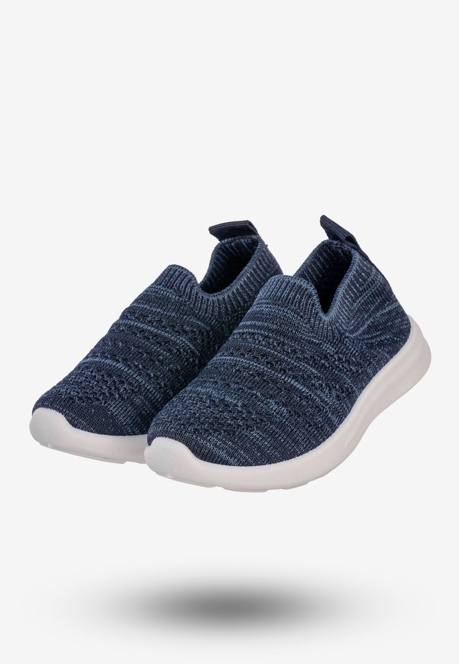 Sneakersy Dziecięce Wsuwane Buty Sportowe Granatowe Apawwa Z30