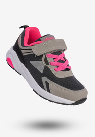 Buty Sportowe Dla Dziewczynki Na Rzepy Dziecięce American Club Szare RL123/23