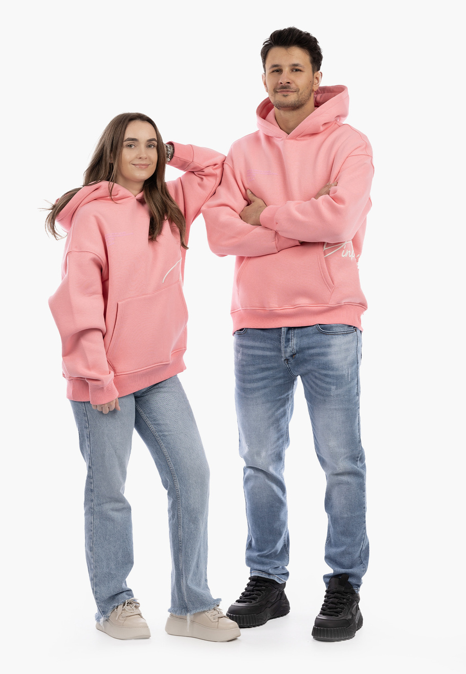 Bluza Unisex Z Kapturem Różowa Pantera Casual Streetwear Różowa 2512