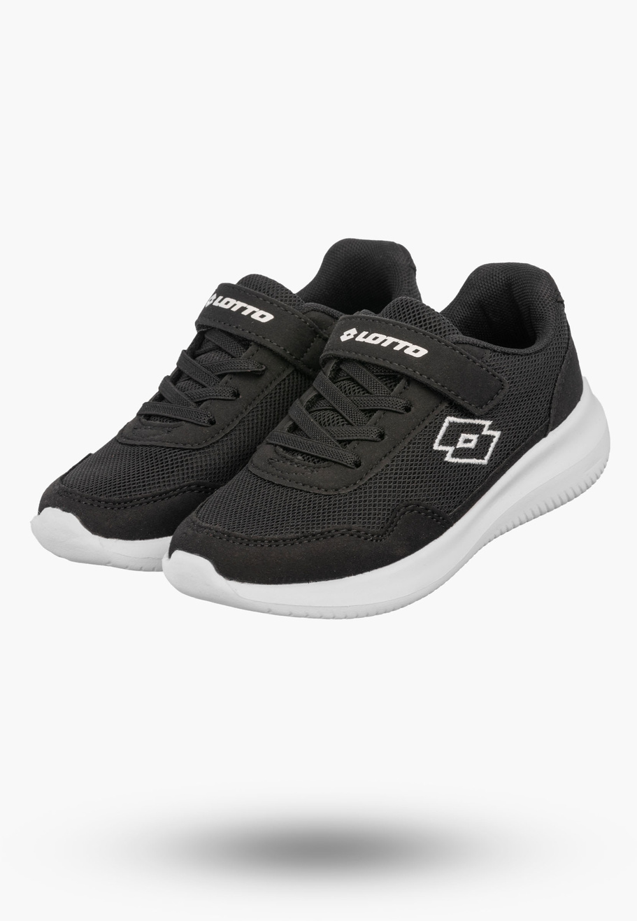 Sneakersy Dziecięce Lotto Buty Sportowe Na Rzepy CONNECT Czarne