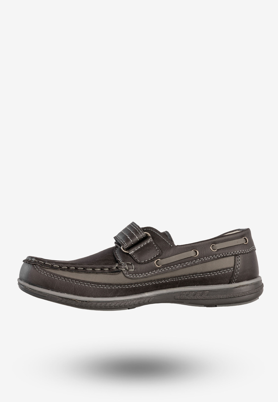 Półbuty Wizytowe Chłopięce Buty Na Rzepy Szare Apawwa A153