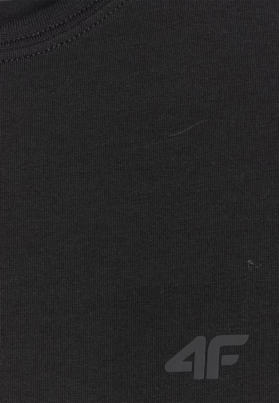 Koszulka Damska 4F T-shirt Slim Fit Gładki Czarna 4FWMM00TTSHF2255