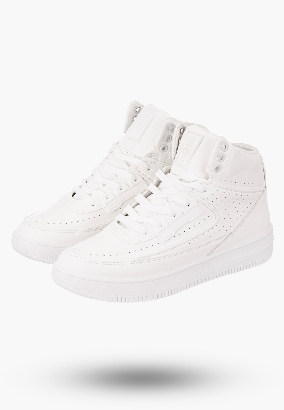 Buty Męskie BIG STAR Trampki Ocieplane Białe OO174553