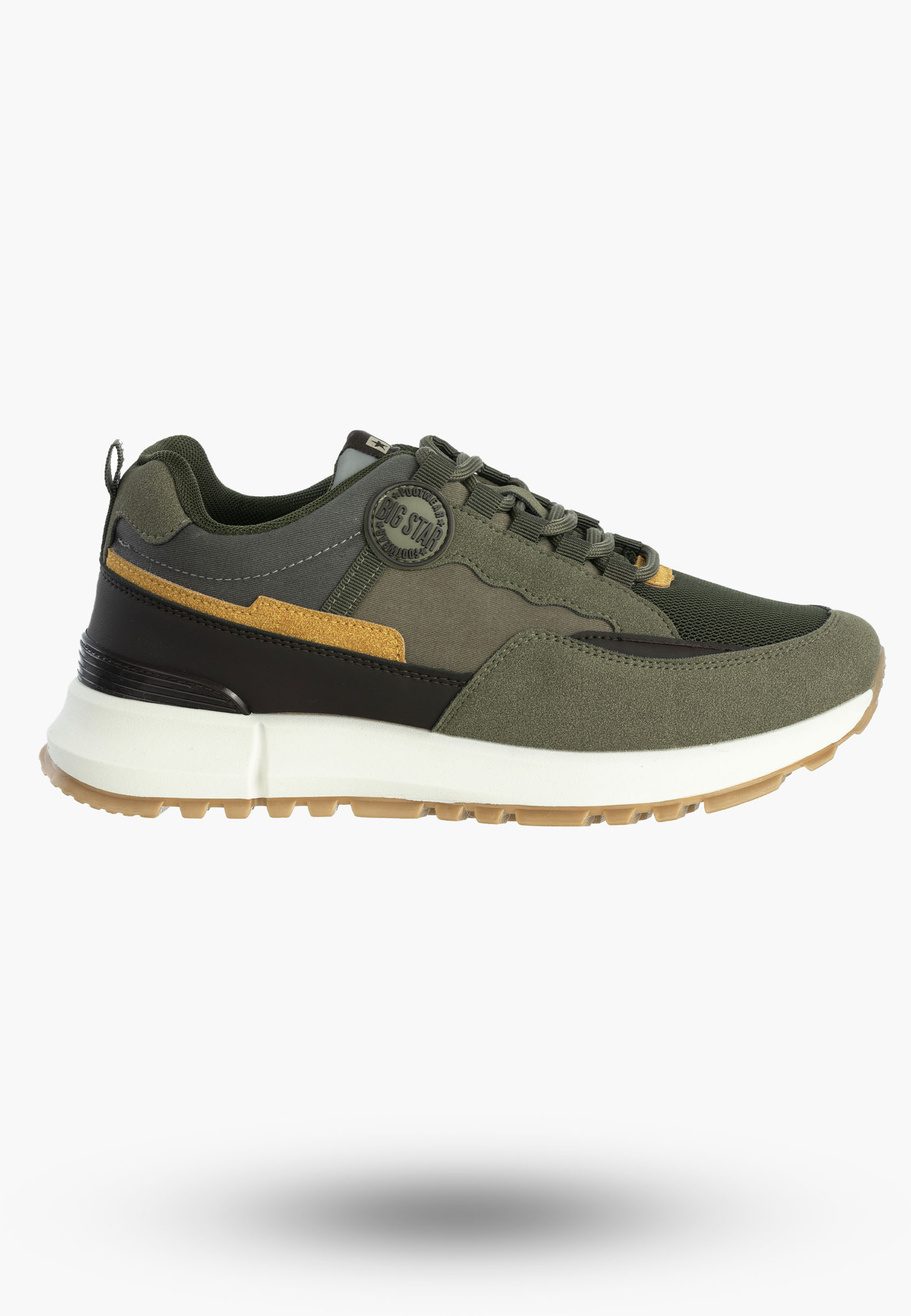 Buty Męskie BIG STAR Sneakersy Sportowe Khaki RR174280