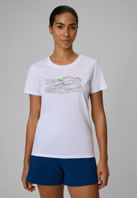 Koszulka Damska 4F T-shirt Regular Z Nadrukiem Biały 4FWSS26TTSHF2785