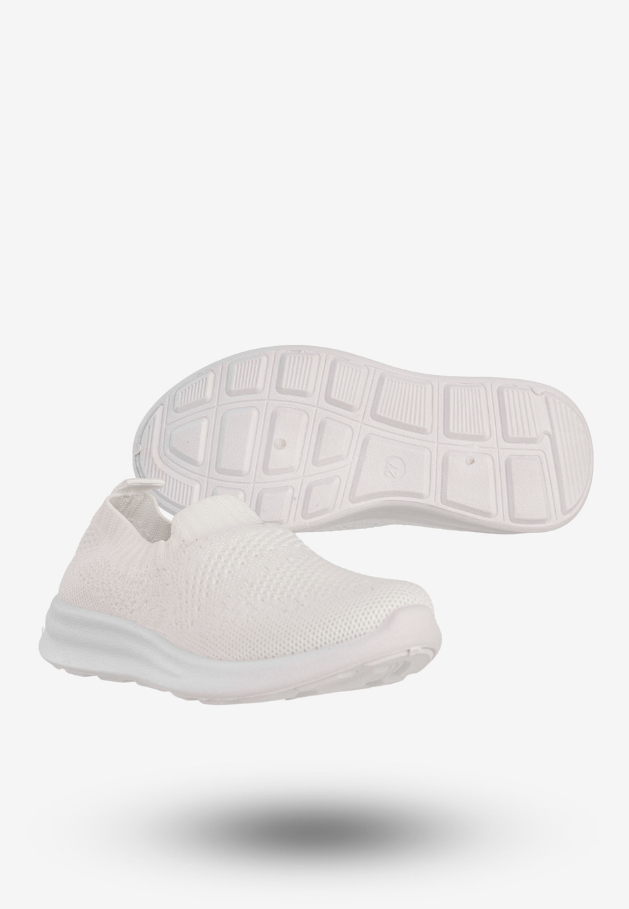 Sneakersy Dziecięce Wsuwane Buty Sportowe Białe Apawwa Z515