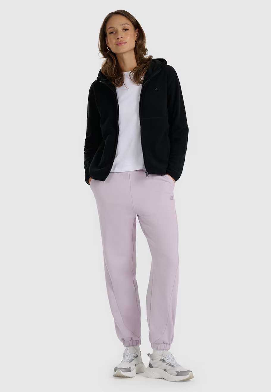 Polar Damski 4F Bluza Z Kapturem Ocieplana Regular Czarna 4FWMM00TFLEF315