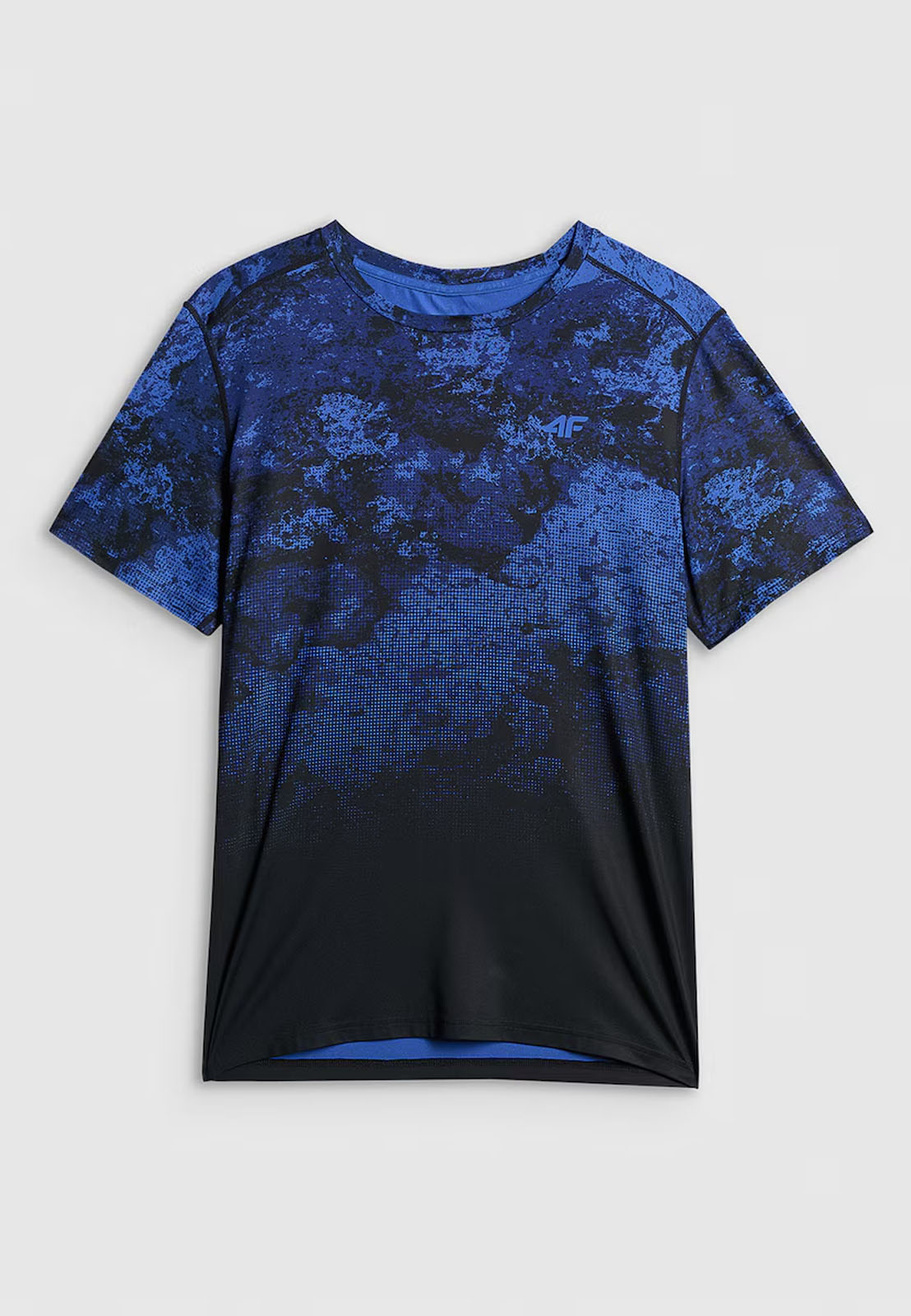 Koszulka T-shirt Męska 4F Sportowa Treningowa Szybkoschnąca Niebieska 4FWSS26TFTSM1787-36A